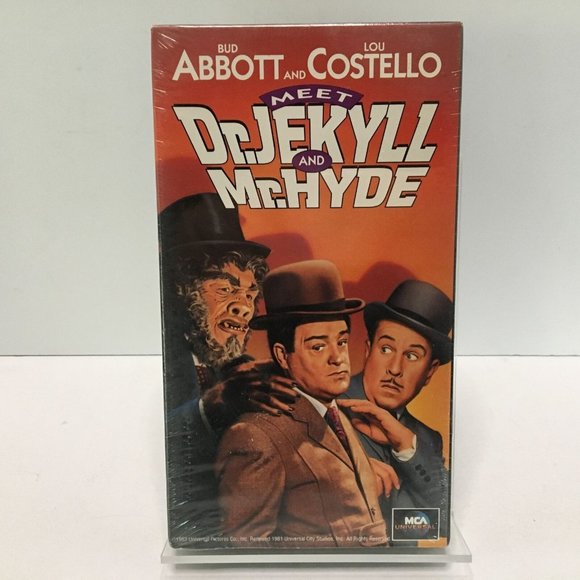 Abbott And Costello Meet Dr Jekyll And Mr Hyde 1953 VHS 1991 Sealed - Picture 2 of 7